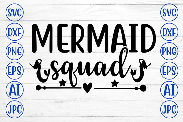 Mermaid Squad SVG Cut File SVG Syaman 