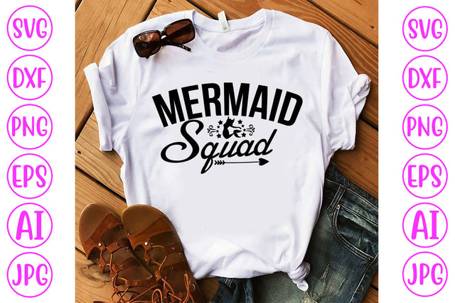 Mermaid Squad SVG Cut File SVG Syaman 