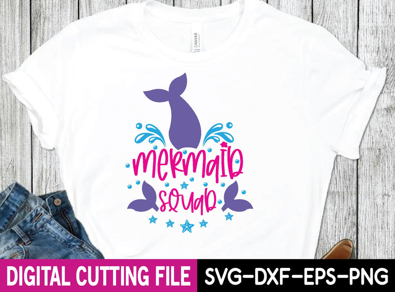 mermaid squad svg design SVG buydesign 