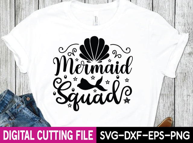 mermaid squad svg design SVG buydesign 