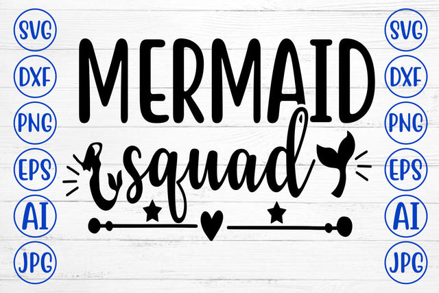 Mermaid Squad SVG Design SVG Syaman 