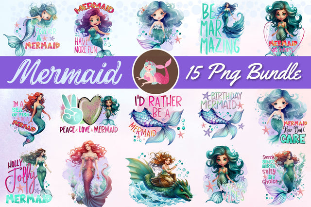 Mermaid Sublimation Bundle Sublimation Regulrcrative 