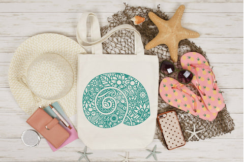 Mermaid SVG Bundle - 12 Mermaid and Ocean Mandala Designs SVG Old Market 