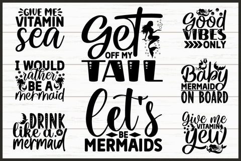 Mermaid SVG Bundle Cut File SVG akazaddesign 