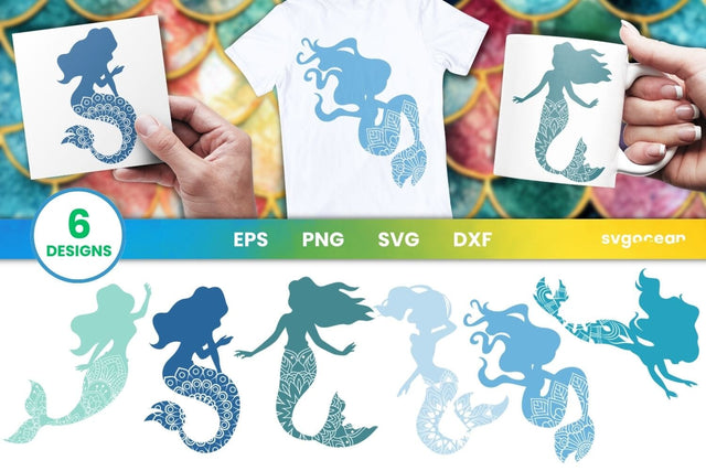 Mermaid SVG Bundle | Mermaid Silhouette | Magic SVG SvgOcean 