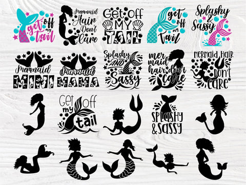 Mermaid SVG Bundle, Mermaid Tail, Mermaid Party SVG TonisArtStudio 