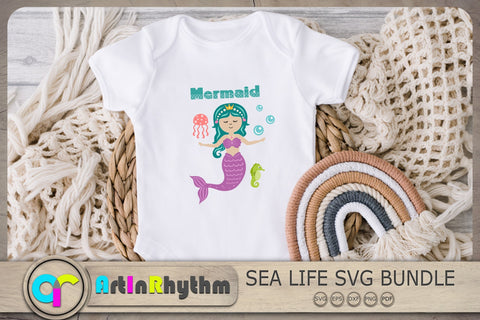 Mermaid Svg Bundle, Mermaid Tail Svg, Mermaid Svg, Sea Creatures Svg SVG Artinrhythm shop 