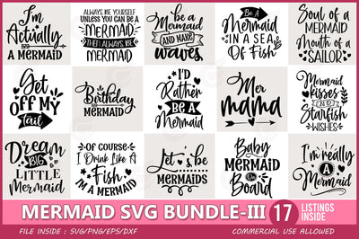 Mermaid SVG Bundle SVG CraftingStudio 
