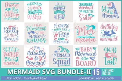 Mermaid SVG Bundle SVG CraftingStudio 