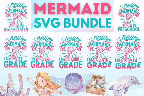 Mermaid SVG Bundle SVG Designangry 