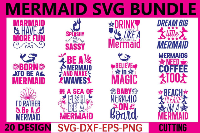 Mermaid svg bundle SVG designer krishna 