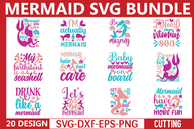 Mermaid svg bundle SVG designer krishna 