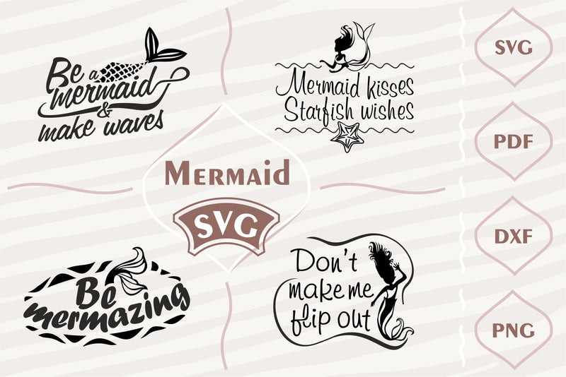 Mermaid SVG bundle - So Fontsy