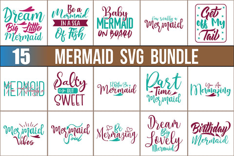Mermaid SVG Bundle SVG nirmal108roy 