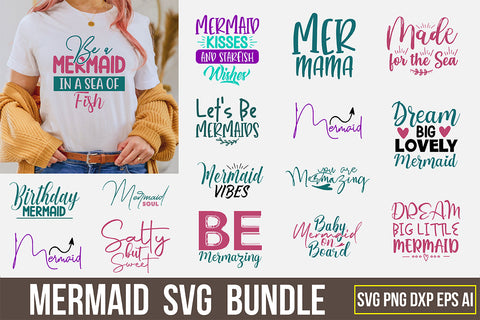 Mermaid SVG Bundle SVG nirmal108roy 