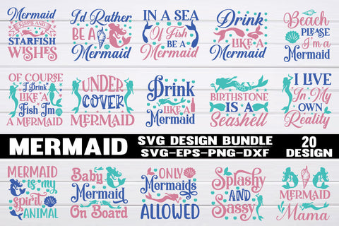 Mermaid svg Bundle SVG sk.swapon Roy 
