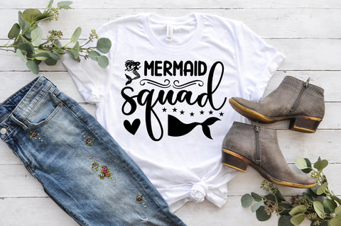 Mermaid SVG Bundle.Mermaid Monogram Svg, Cute Mermaid Svg, SVG Designangry 