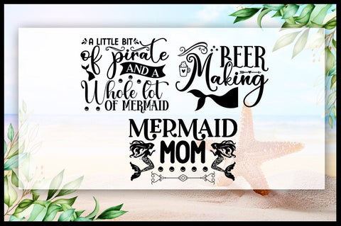 Mermaid SVG Bundle.Mermaid Monogram Svg, Cute Mermaid Svg, SVG Designangry 