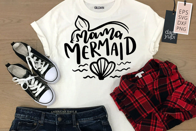 Mermaid SVG Mama Mermaid Quotes SVG dapiyupi store 