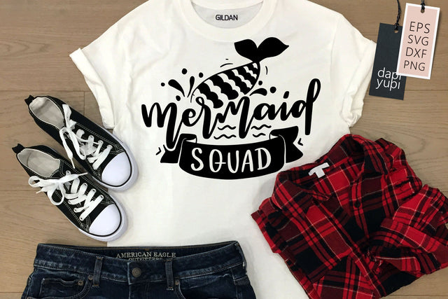 mermaid SVG Mermaid Squad Quotes SVG dapiyupi store 