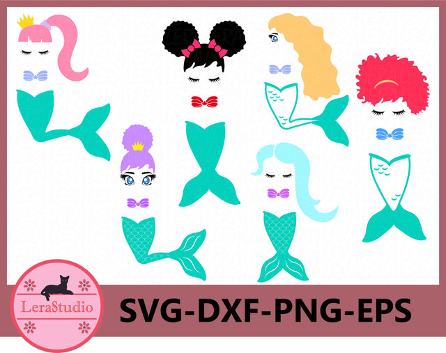 Mermaid Svg SVG Lerastudio 
