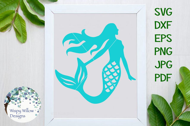 Mermaid SVG Wispy Willow Designs 