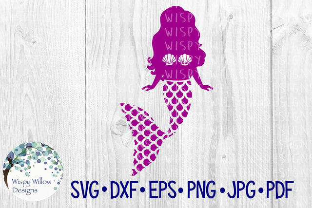 Mermaid SVG Wispy Willow Designs 