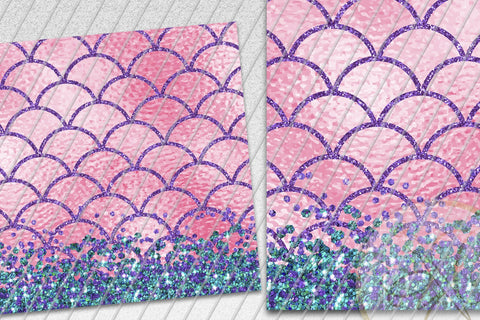 Mermaid Tail 20oz Skinny Tumbler Sublimation /Pink, Aqua Sublimation Marlene Campos 