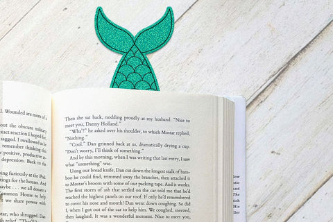 Mermaid Tail Bookmark ITH Applique Embroidery Embroidery/Applique DESIGNS Risa Rocks It 