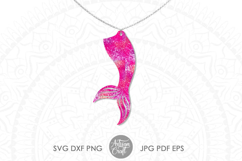 Mermaid tail earrings, SVG cut files SVG Artisan Craft SVG 