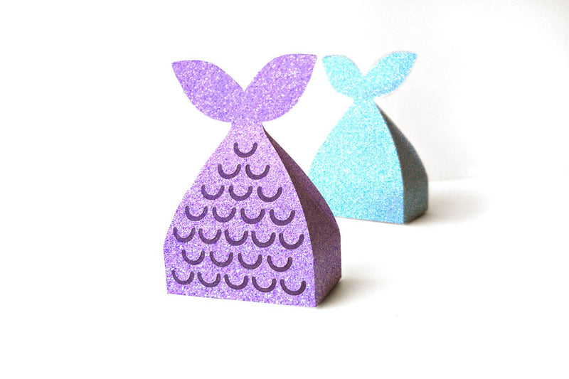 Mermaid Tail Gift Box SVG 3D Paper Risa Rocks It 