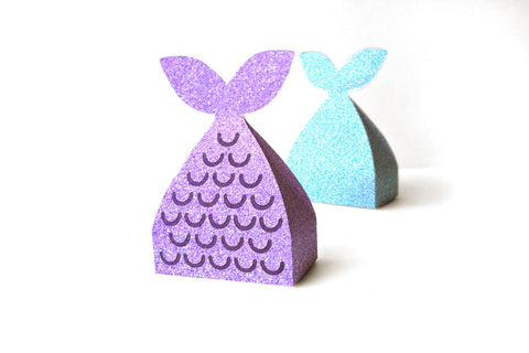 Mermaid Tail Gift Box SVG 3D Paper Risa Rocks It 
