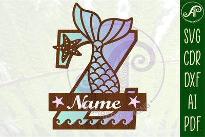 Mermaid tail monogram letter Z SVG cut file SVG APInspireddesigns 