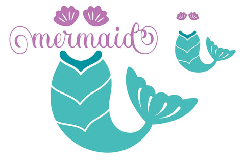 Mermaid Tail Monogram SVG | Circle Letters | Mini bundle SVG CreativeStudioTM 