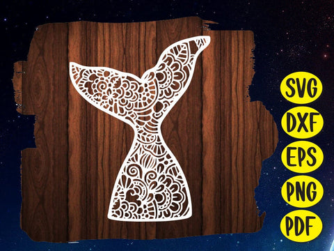 Mermaid Tail Paper cut SVG Johan Ru designs 