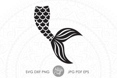 Mermaid tail SVG, fish scales SVG Artisan Craft SVG 