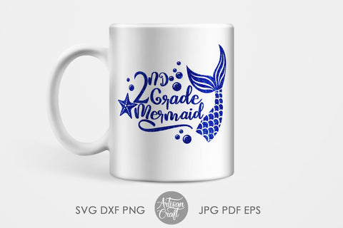 Mermaid tail SVG for back to school SVG Artisan Craft SVG 