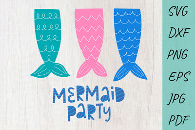 Mermaid Tail SVG, Mermaid party SVG, Mermaid Birthday Girl SVG Irina Ostapenko 