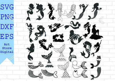 Mermaid Tail Svg, Mermaid Vector, Mermaid Tail Eps SVG Artstoredigital 