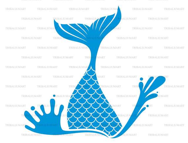 Mermaid tail SVG TribaliumArtSF 