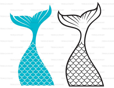 Mermaid tail SVG TribaliumArtSF 