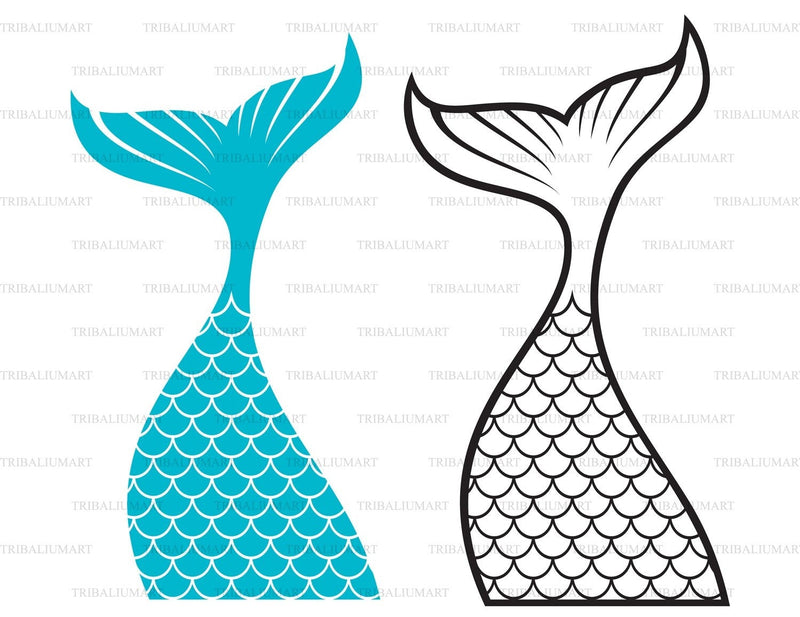 Mermaid tail SVG TribaliumArtSF 