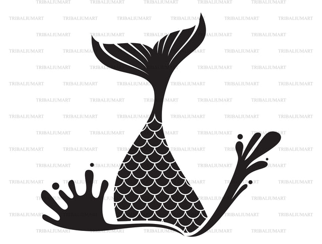 Mermaid tail SVG TribaliumArtSF 