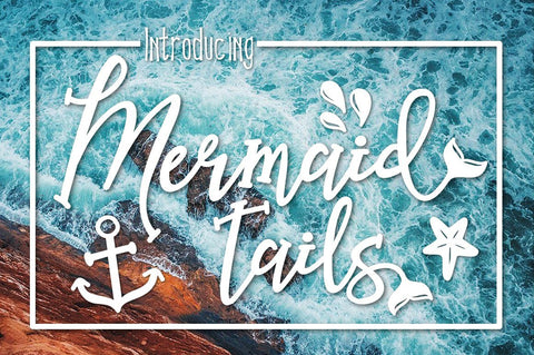 Mermaid Tails Font Kitaleigh 