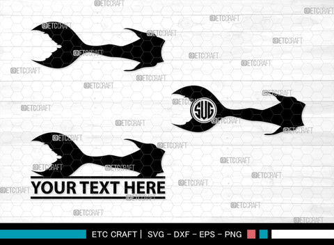 Mermaid Tails Monogram, Mermaid Tails Silhouette, Mermaid Tails SVG, Mermaid Svg, Mermaid Tail Svg, Tail Svg, SB00386 SVG ETC Craft 
