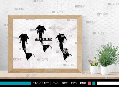 Mermaid Tails Monogram, Mermaid Tails Silhouette, Mermaid Tails SVG, Mermaid Svg, Mermaid Tail Svg, Tail Svg, SB00386 SVG ETC Craft 
