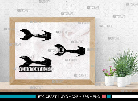 Mermaid Tails Monogram, Mermaid Tails Silhouette, Mermaid Tails SVG, Mermaid Svg, Mermaid Tail Svg, Tail Svg, SB00386 SVG ETC Craft 