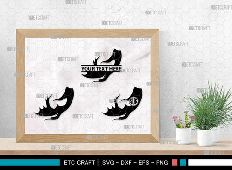 Mermaid Tails Monogram, Mermaid Tails Silhouette, Mermaid Tails SVG, Mermaid Svg, Mermaid Tail Svg, Tail Svg, SB00386 SVG ETC Craft 