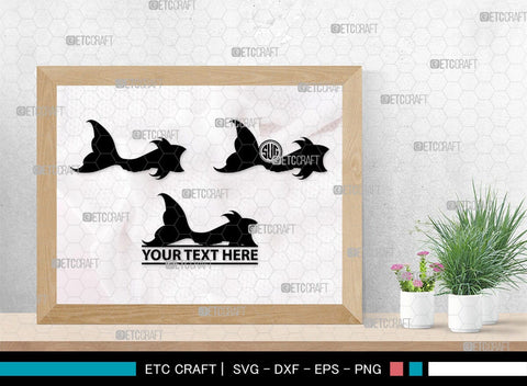 Mermaid Tails Monogram, Mermaid Tails Silhouette, Mermaid Tails SVG, Mermaid Svg, Mermaid Tail Svg, Tail Svg, SB00386 SVG ETC Craft 