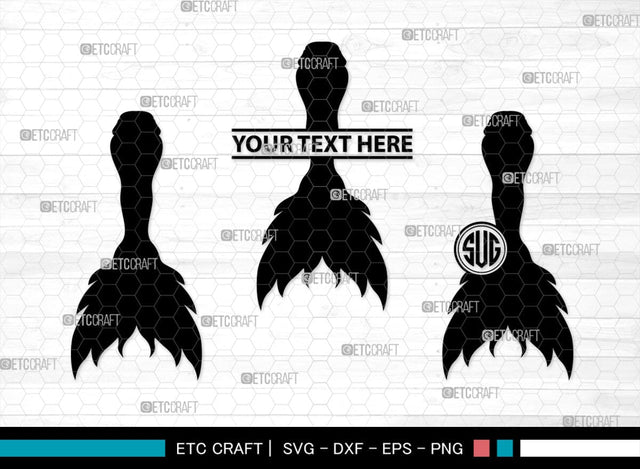 Mermaid Tails Monogram, Mermaid Tails Silhouette, Mermaid Tails SVG, Mermaid Svg, Mermaid Tail Svg, Tail Svg, SB00386 SVG ETC Craft 